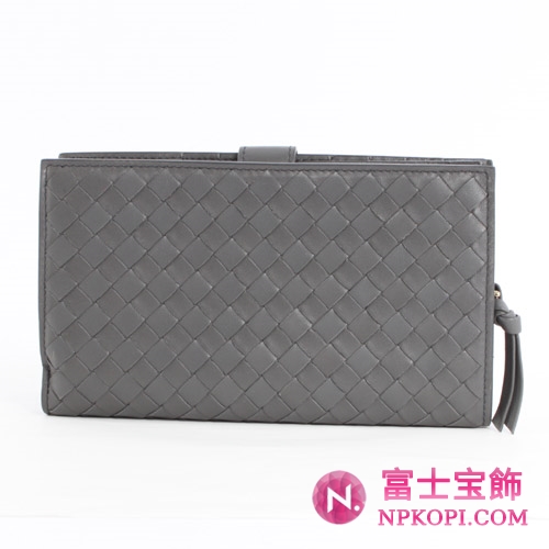 ボッテガヴェネタ シープスキン 長財布 ダークグレー 114074V00131302 